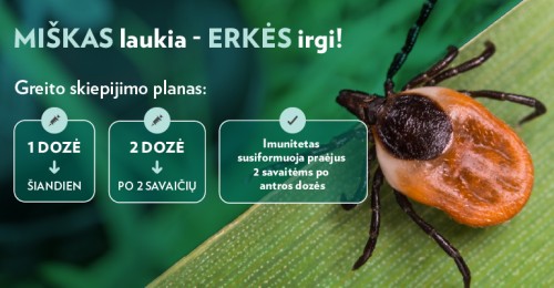 Miškas laukia - erkės irgi!